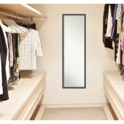 Eva Thin Framed Full Length On The Door Mirror Black/Silver - Amanti Art 12 Eva Thin Framed Full Length On The Door Mirror Black/Silver - Amanti Art -Fashion Home Decor Store GUEST eecfdc06 cdf2 4fbd ac83 76fc4734dbe8