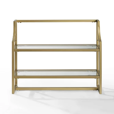 Aimee Wall Shelf Gold - Crosley 3 Aimee Wall Shelf Gold - Crosley