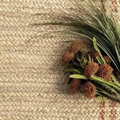 NuLOOM Rubi Braided Stripes Jute Area Rug 8 NuLOOM Rubi Braided Stripes Jute Area Rug - Image 6