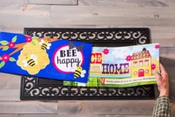 Evergreen Indoor Outdoor Doormat Bundle Set Of 5 - Frame And 4 Welcome Seasonal Inserts Winter Cardinal Halloween Thanksgiving Christmas -Fashion Home Decor Store GUEST f0f33bb2 b1fb 4ef9 88ac 6e6bc3e967ba