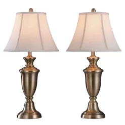 2pc Table Lamp Brass - StyleCraft
