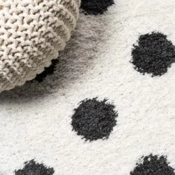 Pere Modern Charcoal Dot Shag Area Rug - JONATHAN Y -Fashion Home Decor Store GUEST f1bf1fd7 366d 435d 9ddc 6989619fdf37