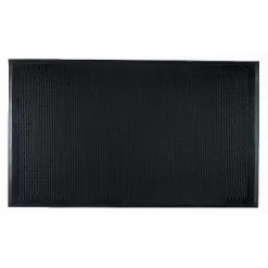 3'x5' Rectangle Solid Floor Mat Black - Guardian