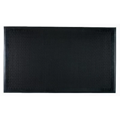 3'x5' Rectangle Solid Floor Mat Black - Guardian 3 3'x5' Rectangle Solid Floor Mat Black - Guardian