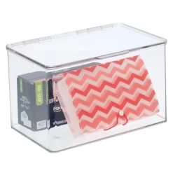 MDesign Plastic Stackable Home Office Supplies Storage Box - 2 Pack, Clear 17 MDesign Plastic Stackable Home Office Supplies Storage Box - 2 Pack, Clear -Fashion Home Decor Store GUEST f34d2903 0ba9 48f6 b704 4eb5d6efb153