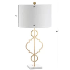 31" Metal July Table Lamp (Includes LED Light Bulb) Gold - JONATHAN Y -Fashion Home Decor Store GUEST f3a7c38a 3ea6 48f9 a5ab 8fbe287c48c1
