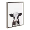 18" X 24" Sylvie Baby Cow Portrait Framed Canvas Wall Art By Amy Peterson Gray - DesignOvation -Fashion Home Decor Store GUEST f40c6c7b e9ed 4001 b1df 4accf240bdc1