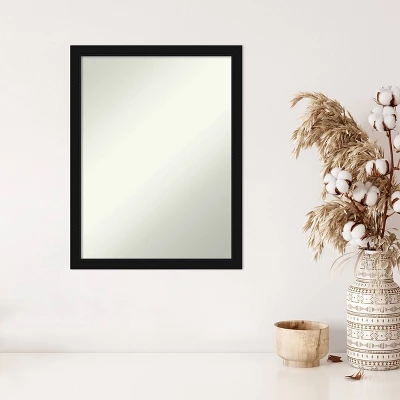 20" X 26" Non-Beveled Avon Black Narrow Wall Mirror - Amanti Art 6 20" X 26" Non-Beveled Avon Black Narrow Wall Mirror - Amanti Art - Image 4