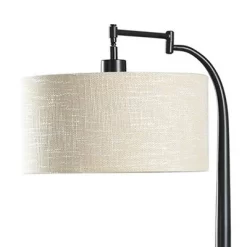 65" Mid-Century Modern Style Floor Lamp With Swing Arm Feature Bronze - StyleCraft