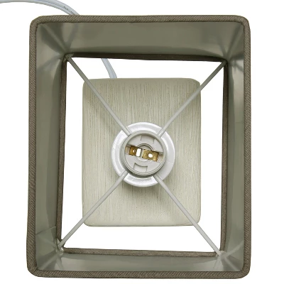 Petite Faux Stone Table Lamp With Fabric Shade - Simple Designs 6 Petite Faux Stone Table Lamp With Fabric Shade - Simple Designs - Image 4