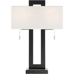 360 Lighting Neil Modern Table Lamp With White Marble Riser 26" High Two Tone USB Charging Port Rectangular Shade Bedroom For Bedroom Living Room Desk 11 360 Lighting Neil Modern Table Lamp With White Marble Riser 26" High Two Tone USB Charging Port Rectangular Shade Bedroom For Bedroom Living Room Desk -Fashion Home Decor Store GUEST f9bba6c1 76e8 443d 8c57 7fd6c0901e32