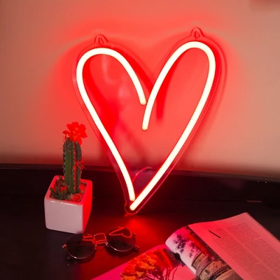 Amped Co - 13.8"x10.25" LED Neon Light Wall Hanging Room Decor With On/Off Switch 3 Amped Co - 13.8"x10.25" LED Neon Light Wall Hanging Room Decor With On/Off Switch