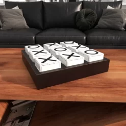 14" Contemporary Wooden Tic Tac Toe Sculpture Black - Olivia & May 41 14" Contemporary Wooden Tic Tac Toe Sculpture Black - Olivia & May -Fashion Home Decor Store GUEST f9e735ef 7275 4ddc a6db 95351bda06a4