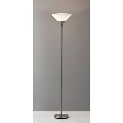Aries Floor Lamp Gray - Adesso 3 Aries Floor Lamp Gray - Adesso