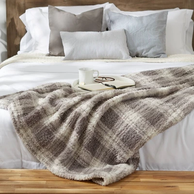 50"x60" Farmhouse Plaid Plush Throw Blanket - Design Imports 7 50"x60" Farmhouse Plaid Plush Throw Blanket - Design Imports - Image 5