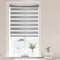 1pc Blackout Cordless Roller Zebra Shade Gray - Lumi Home Furnishings 17 1pc Blackout Cordless Roller Zebra Shade Gray - Lumi Home Furnishings -Fashion Home Decor Store GUEST fb401a13 e5ac 418b ab03 290687e31b5e