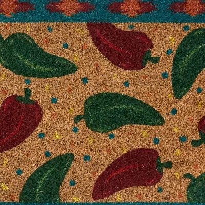 Park Designs Taos Chili Pepper Doormat 1'6''x2'6'' 4 Park Designs Taos Chili Pepper Doormat 1'6''x2'6'' - Image 2