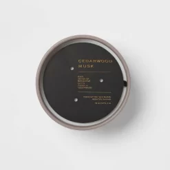 15oz Ceramic Jar 3-Wick Black Label Cedarwood Musk Candle - Threshold™ -Fashion Home Decor Store GUEST fc8996de 3023 4a2d 9f4c 9e684ced1ffe