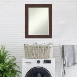 23" X 29" Wildwood Framed Wall Mirror Brown - Amanti Art -Fashion Home Decor Store GUEST fc94e2ea cefe 4c63 b07f 69e19f0c7c82