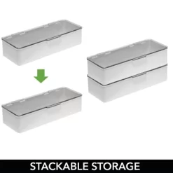 MDesign Plastic Stackable Home, Office Storage Box, 4 Pack + 32 Labels 10 MDesign Plastic Stackable Home, Office Storage Box, 4 Pack + 32 Labels -Fashion Home Decor Store GUEST fd96d09c 8dc1 44b6 8d66 bf5ee78ead2c