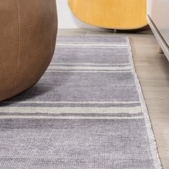 Bande Distressed Ticking Stripe Machine-Washable Area Rug - JONATHAN Y 17 Bande Distressed Ticking Stripe Machine-Washable Area Rug - JONATHAN Y -Fashion Home Decor Store GUEST fda06c3f f32f 462e a086 b3a3f12b27a1