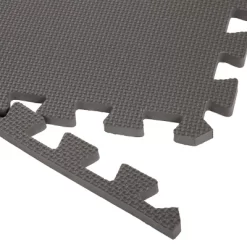Fleming Supply Interlocking Foam Floor Mat Tiles For Classrooms, Exercise Rooms, And More - 24" X 24", Gray, 6 Count