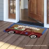 Red Truck Natural Fiber Coir Patriotic Doormat 30" X 18" Briarwood Lane -Fashion Home Decor Store GUEST ff46de2e ed5f 49e6 90a1 7f385dc4c111