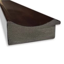 41" X 29" Non-Beveled Coffee Bean Brown Wall Mirror - Amanti Art