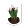 Vickerman 9" Artificial Pink Potted Tulip, Pack Of 2 -Fashion Home Decor Store GUEST ffd0d302 e316 4d1e bb6a fb094b173ae1